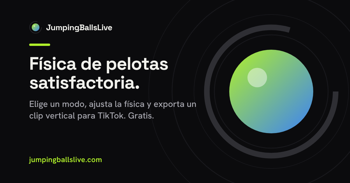 Tarjeta de JumpingBallsLive para compartir